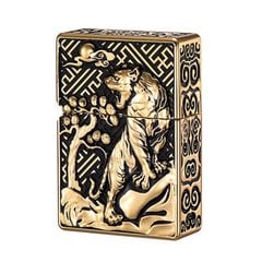 Bật lửa xăng đá Zorro bọc vỏ dày ốp hình Hổ gầm Z-KJ1018