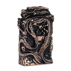 Bật lửa xăng đá Zorro bọc vỏ dày ốp tượng rồng chầu Z-KJ1009