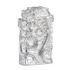 Bật lửa xăng đá Zorro bọc vỏ dày ốp tượng rồng chầu Z-KJ1009