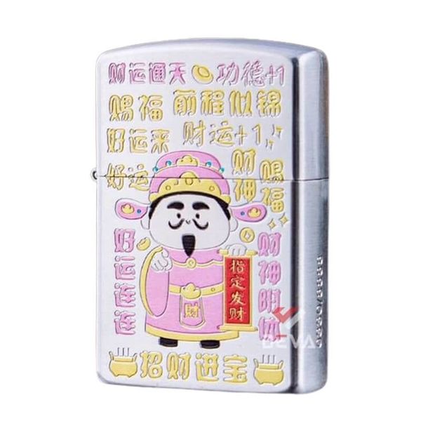 Bật lửa xăng đá Zorro hình Thần Tài may mắn bản giới hạn Z2-1140