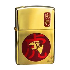 Bật lửa Zorro Vàng Họa Tiết Đầu Hổ Z91814