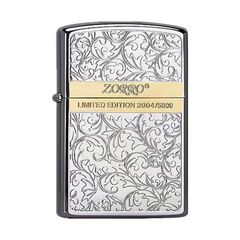 Bật lửa Zorro hoa văn Venetian viền ngang mạ vàng giới hạn Z92067