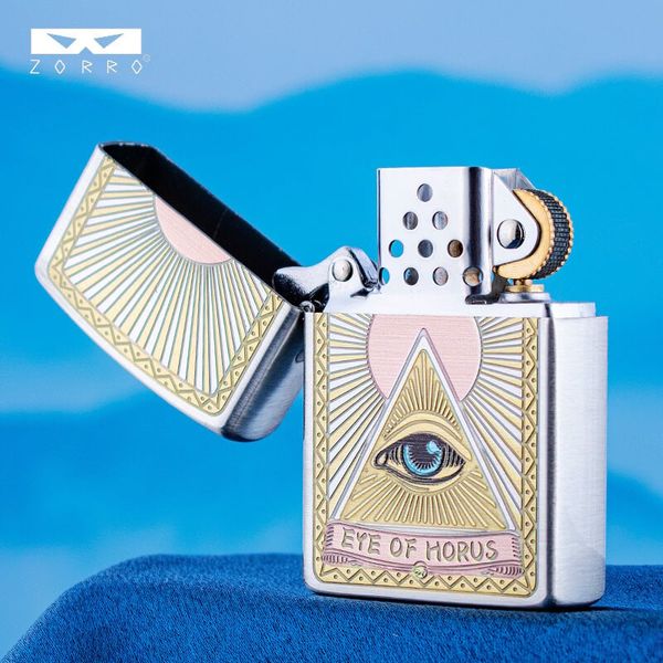Bật lửa xăng đá Zorro hình con mắt của Horus bản giới hạn Z2-1130