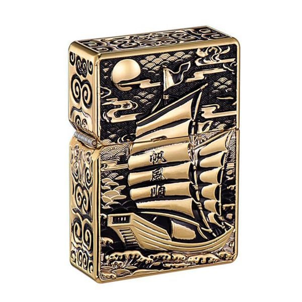 Bật lửa Zorro bọc vỏ dày con thuyền thuận buồm xuôi gió Z-KJ1017