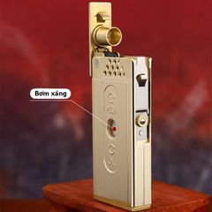 Bật lửa xăng đá chính hãng Zorro cần gạt nắp trượt Z739