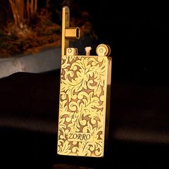 Bật lửa xăng đá chính hãng Zorro cần gạt nắp trượt Z739