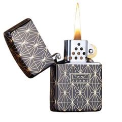 Bật lửa Zorro hoa văn kim cương mạ vàng bản giới hạn Z2-1080