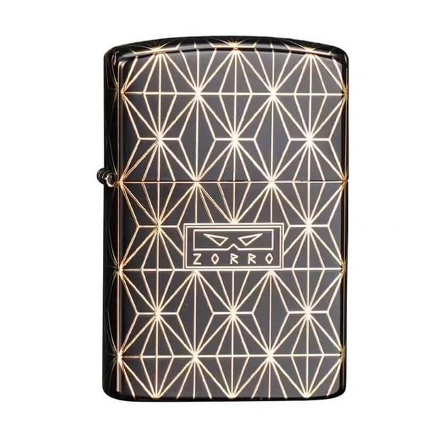 Bật lửa Zorro hoa văn kim cương mạ vàng bản giới hạn Z2-1080