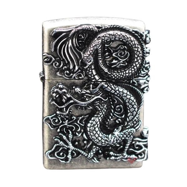 Bật lửa chính hãng Zorro Ốp Tượng Rồng Nổi 3D Z91723