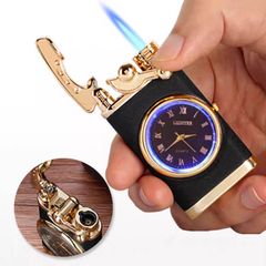 Bật lửa khò cần gạt kèm đồng hồ DCT05