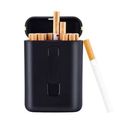 Hộp đựng thuốc Dinghao kèm bật lửa điện 20 điếu DH 9008