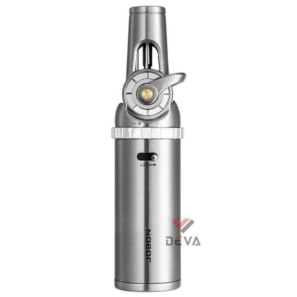 Bật lửa gas Jobon khò 1 tia cổ xoay có khoá gas ZB-8009