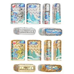 Zippo Bọc Lưới Mạ Vàng Chủ Đề Chúa Sơn Lâm Rời Núi ZN189