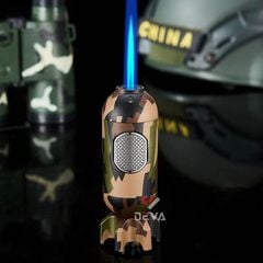 Bật lửa Jobon khò 1 tia hình quả bom có khóa an toàn ZB-570