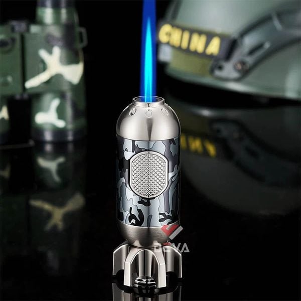 Bật lửa Jobon khò 1 tia hình quả bom có khóa an toàn ZB-570