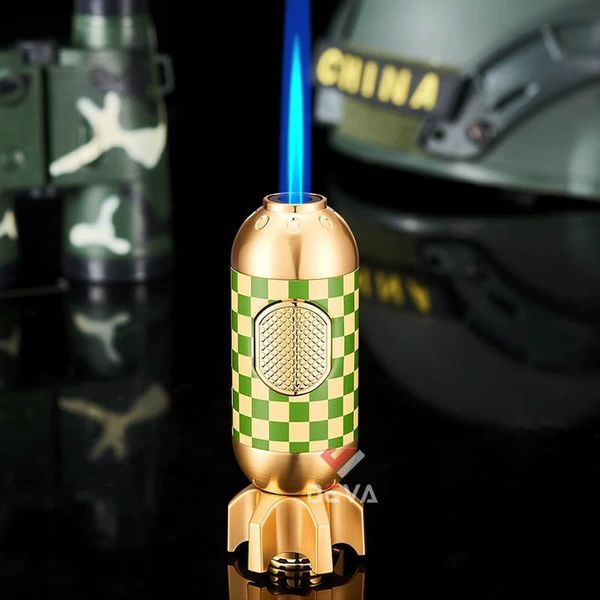 Bật lửa Jobon khò 1 tia hình quả bom có khóa an toàn ZB-570