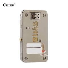 Bật lửa xăng đá chính hãng Chief đánh lửa tự động ô chứa trong suốt CF 705