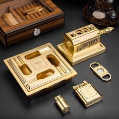 Set Phụ Kiện Xì Gà (Cigar) Jifeng Luxury Gold 5 Món – Đẳng Cấp Quý Tộc