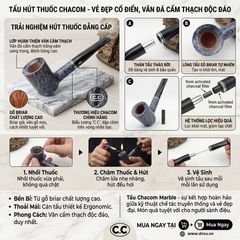 Tẩu Chacom Atlas marbre N155A