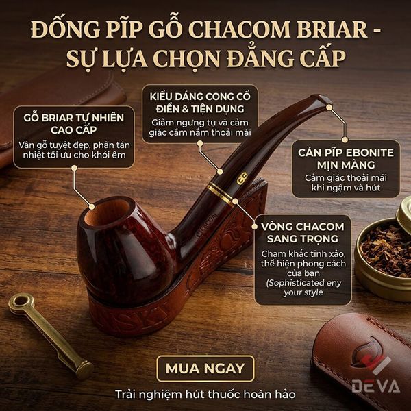 Tẩu gỗ chacom Montbrillant R04
