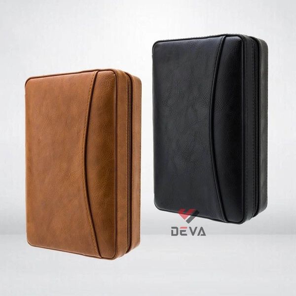 Bao da đựng Cigar 4 điếu Lubinski/Cohiba kèm bật lửa và dao cắt T116