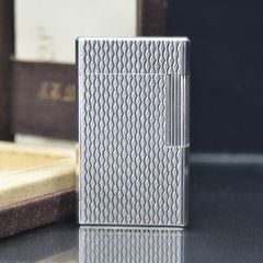 S.T. Dupont Ligne 1 (1 Lỗ Cao) - Bọc Vàng 20 Microns - Họa Tiết Vân Sóng Độc Bản DPH38