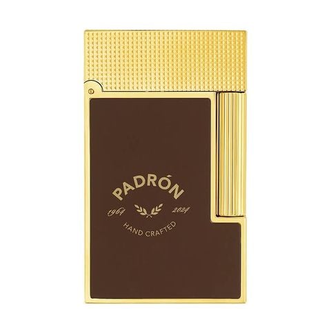 Bật lửa Dupont Ligne 2 Padron Chính Hãng – Lacquer Nâu & Vàng Sang Trọng