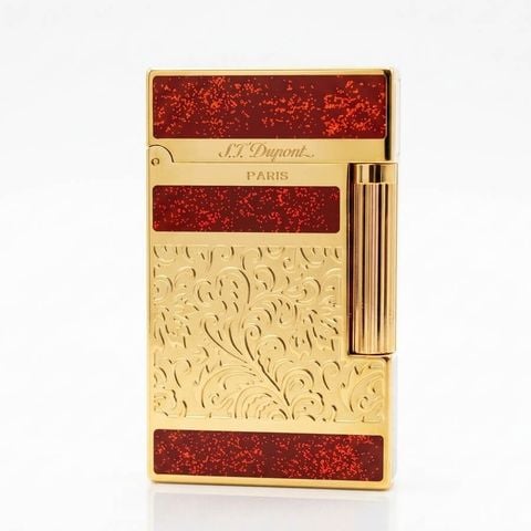Bật lửa Dupont hoa văn bạc D46