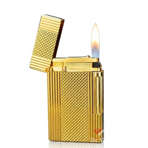Dupont 2 Lửa Kẻ Sọc Bên Hoạ Tiết Vân Kim Cương D148