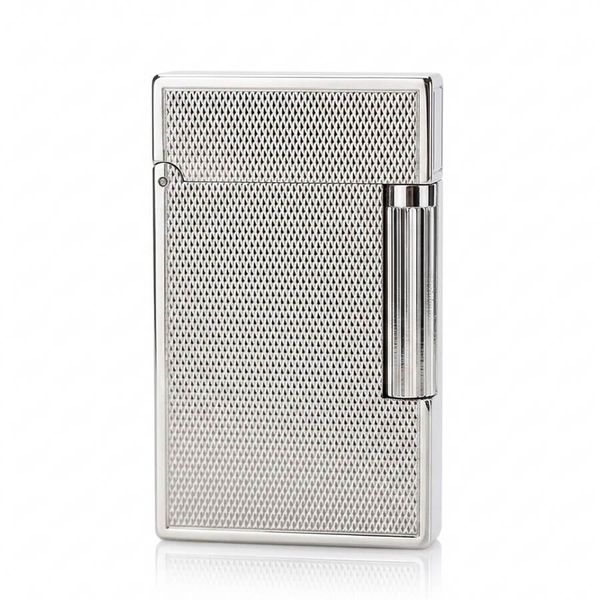 Bật lửa ST Dupont trắng ô vuông D139