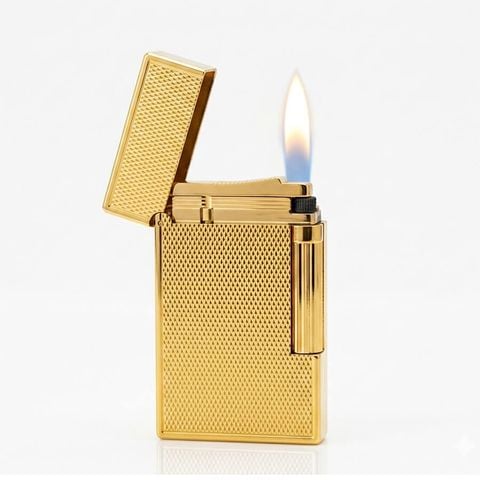 Bật lửa ST Dupont trắng ô vuông D139