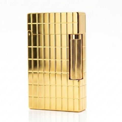 Bật lửa Dupont vàng kẻ vuông D51