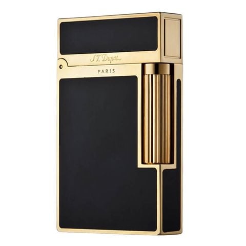 Dupont Hồng Kông Sơn Mài Đen Viền Vàng D02