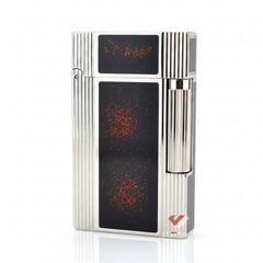 Dupont kẻ dọc sơn mài đen D164