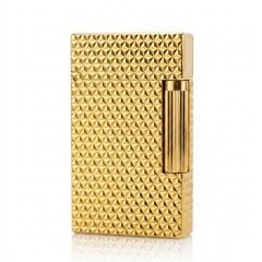 ST Dupont Hồng Kông Khắc Nổi Họa Tiết Kim Cương Vân Tam Giác 3D D184