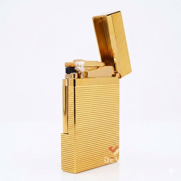 Dupont Hồng Kông Xăng Đá Hoạ Tiết Vân Kẻ Ngang Nổi D217-DX
