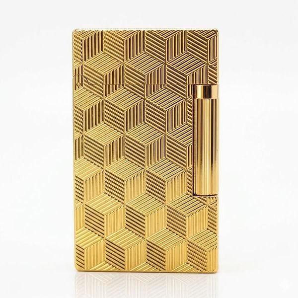 Bật lửa Dupont ô vuông 3D mã D49