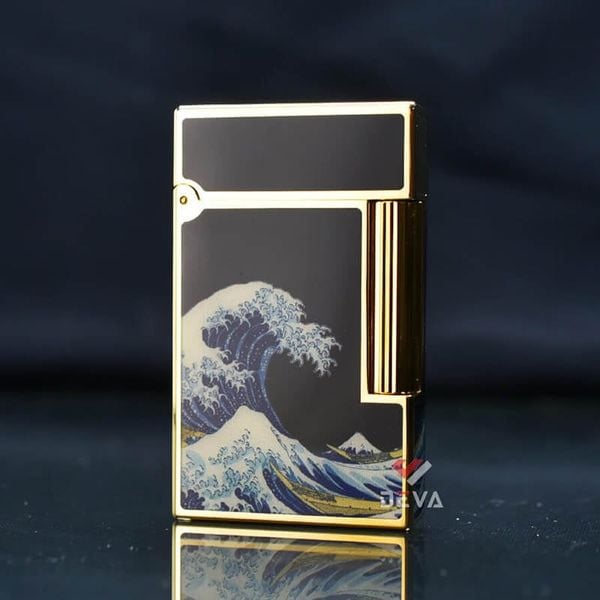 Dupont Hồng Kông Sơn Mài Chủ Đề Bức Tranh Sóng Lừng Ở Kanagawa D213