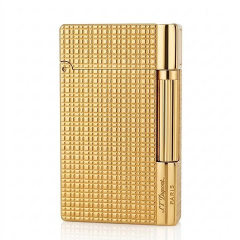 Bật lửa ST Dupont vàng ô vuông D109