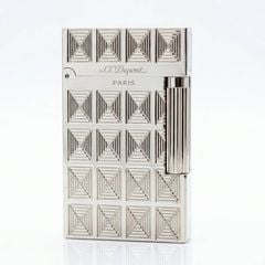 Bật lửa Dupont ô vuông nổi màu vàng D59