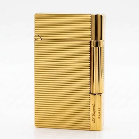 Bật lửa Dupont kẻ ngang viền dọc vàng hồng D212