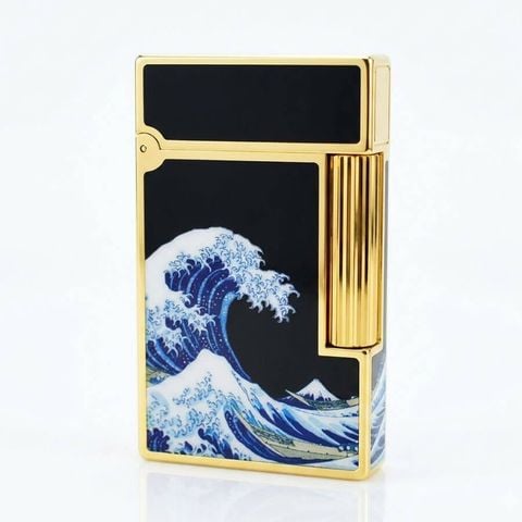 Dupont Hồng Kông Sơn Mài Chủ Đề Bức Tranh Sóng Lừng Ở Kanagawa D213
