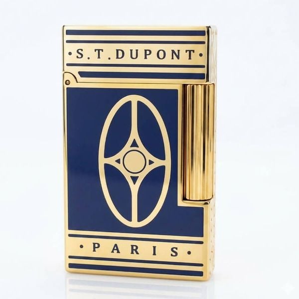 Bật lửa Dupont sơn mài màu đỏ bạc D74