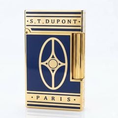 Bật lửa Dupont sơn mài màu đỏ bạc D74