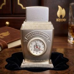 Zippo Để Bàn Kỷ Niệm 70 Năm (1932-2002) - Phiên Bản Giới Hạn Limited Edition - Tích Hợp Đồng Hồ Nhật Bản C77