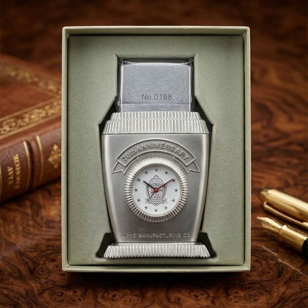 Zippo Để Bàn Kỷ Niệm 70 Năm (1932-2002) - Phiên Bản Giới Hạn Limited Edition - Tích Hợp Đồng Hồ Nhật Bản C77