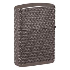 Zippo Diamond Pattern Design Multicut Crystal Attached Armor Luxury Black Ice Z105