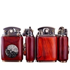 Bật lửa xăng đá Zorro bọc gỗ Z592G