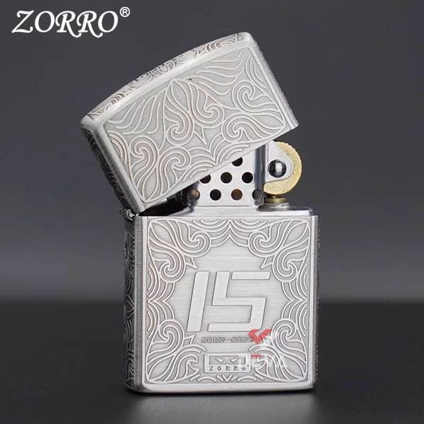 Bật lửa xăng đá chính hãng Zorro phiên bản giới hạn kỷ niệm 15th năm thành lập Z2-1001