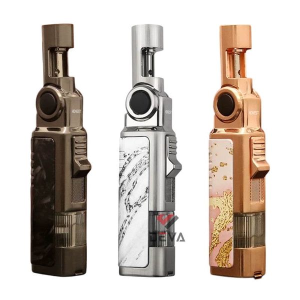 Bật lửa gas Honest khò 1 tia cổ xoay 4 nấc kèm đục BCZ863